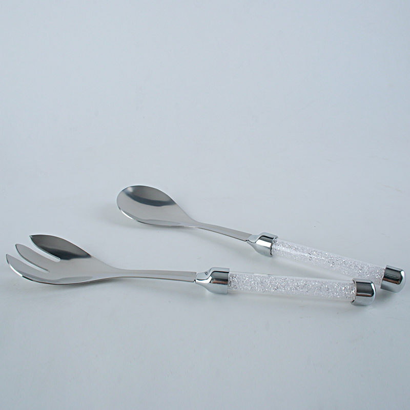 Oh Trend-Utensilios de cocina de cristal creativos para servir ensalada, juego de mesa para boda, juego de cena