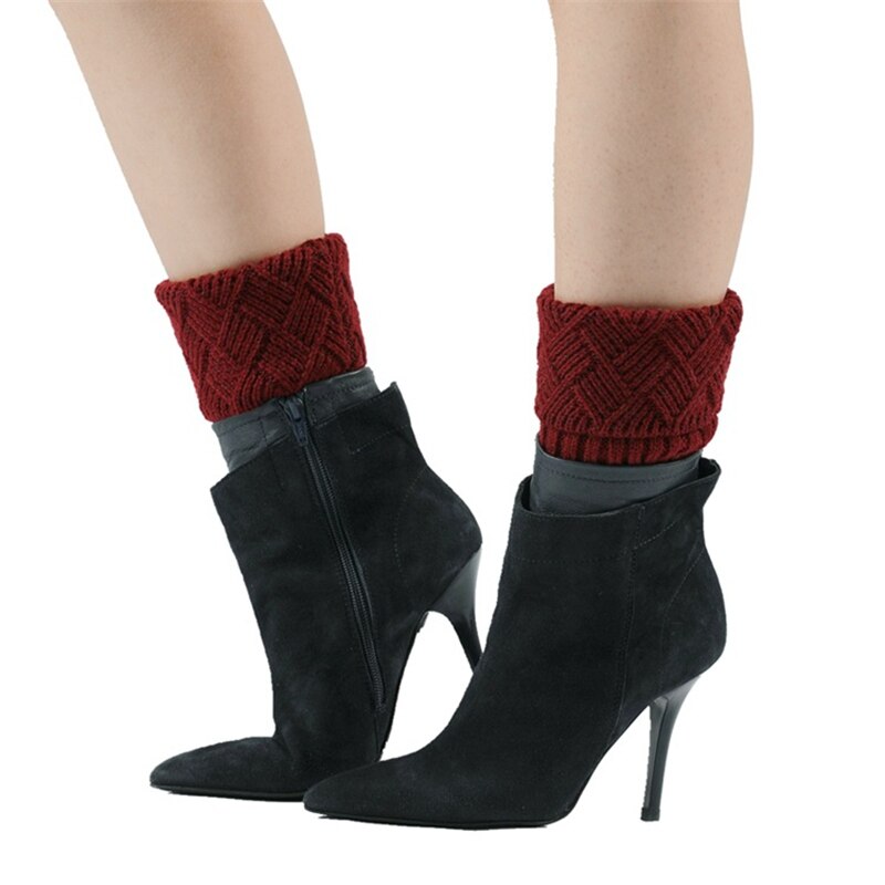 2024 Nieuwe Kerst Gebreide Wol Winter Warm Beenwarmers