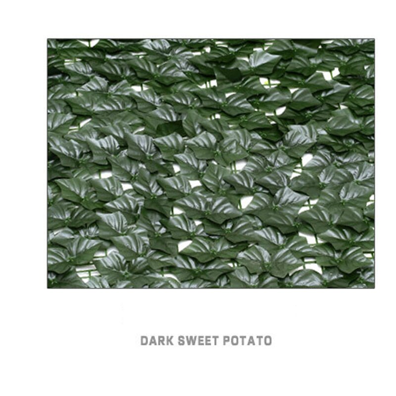 0.5MX3M Expandable Faux Privacy Fence Simulation Leaf Fence Garden Privacy Barrier Backyard Ivy Green Planting Fence Guardrail: D 0.5x3m