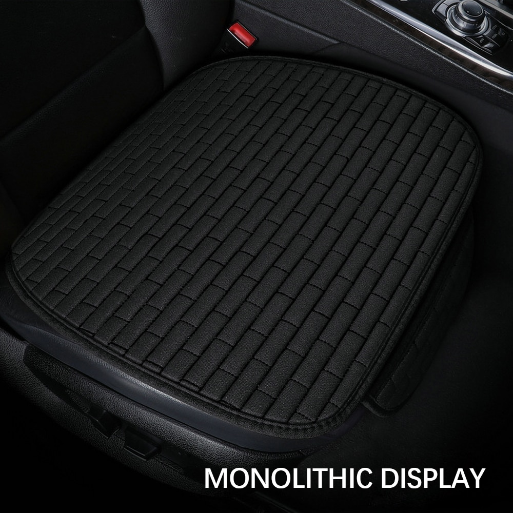 Car Seat Cover Front/Rear Flax Seat Protect Cushion Universal Breathable Comfortable Automobile Protector Pad Car Covers Mat
