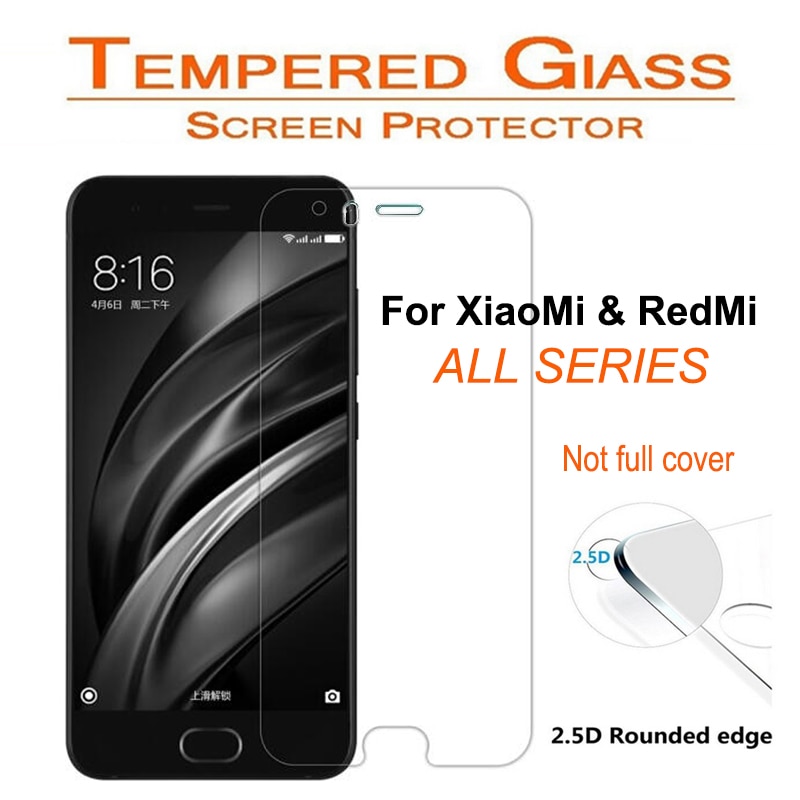 2PCS Tempered Glass For Xiaomi Mi6 Mi5 Mi5C Mi5S Mi 6 5 5C 5X 5S A1 4i Plus Case For Xiaomi Redmi 4 4A 4X Pro Note 4X 4 5A Cover