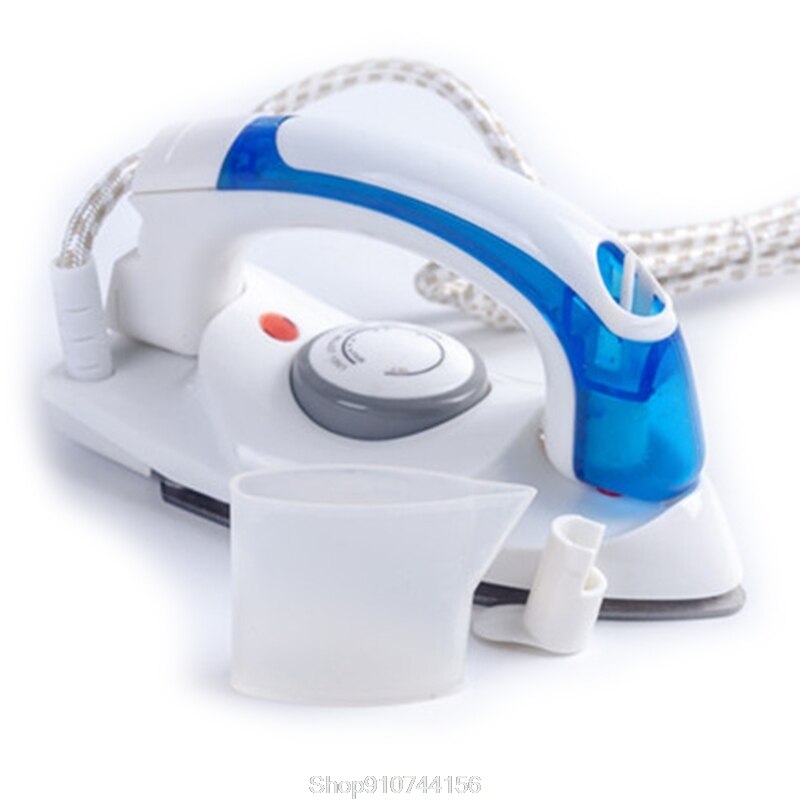 Portable Compact Size Mini Handheld Electric Baseplate Steam Iron Machine Foldable Handle Home Travel Use Oct: 2