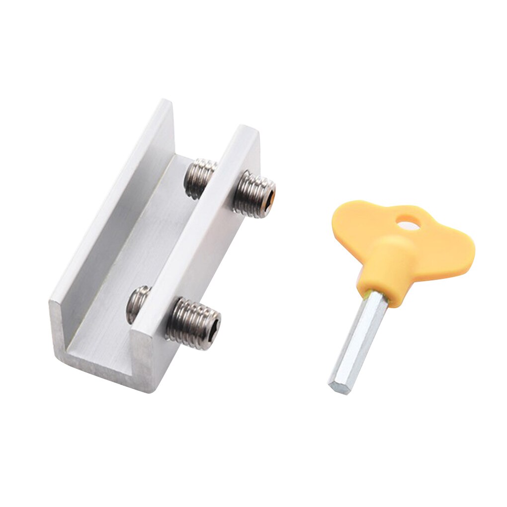 Large aluminum alloy adjustable sliding window lock door frame safety lock sliding door stopper window hardware accessories