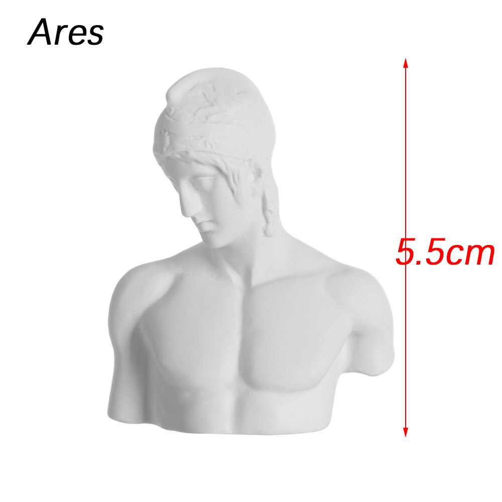 David hoved portrætter græsk mytologi figur mini gips buste statue gips tegning øv håndværk berømt skulptur nordisk: 5 are