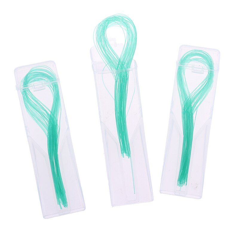 105Pcs/3packs Oral Dental Floss Threader Tooth Floss Holders Between Orthodontic Braces Bridge Dental Oral Clean Toothpick