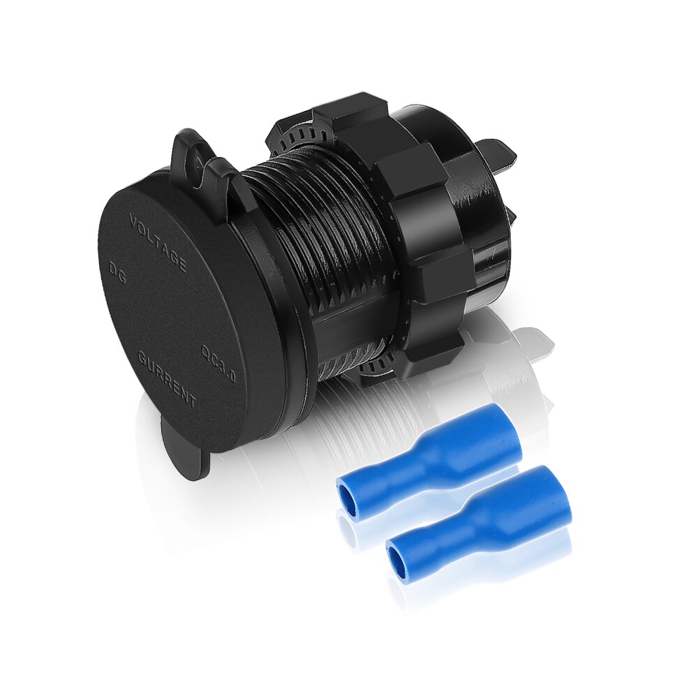 Kebidu Universal 5 V/3A QC 3,0 cargador de coche USB encendedor adaptador de enchufe cargador de coche voltímetro amperímetro para teléfono Móvil