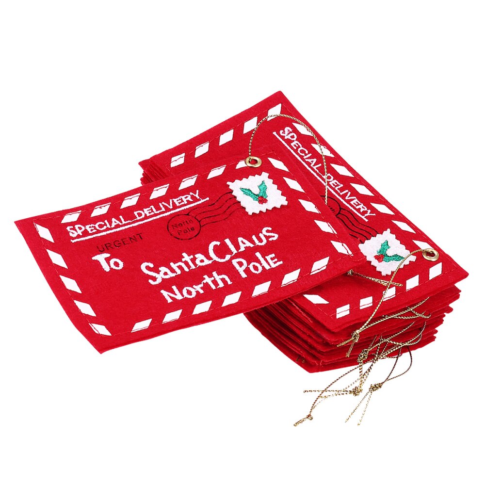 12Pcs Kerst Enveloppen Afdrukken Enveloppen Tas Tote Pouch Pouch Voor Showcase