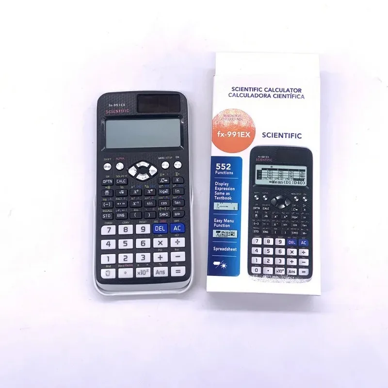 Fortgeschrittener wissenschaftlicher Taschenrechner mit 552-Funktionen, komplexe Zahlen, Statistiken, Vektoren für Ingenieure und Mathematikstudenten