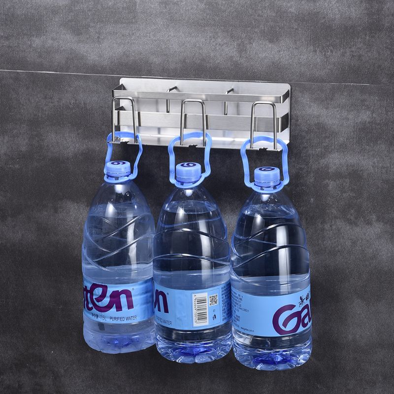 Stainless Steel Toothbrush Holder Toothpaste Stand Rack Adhesive Bathroom Organizer