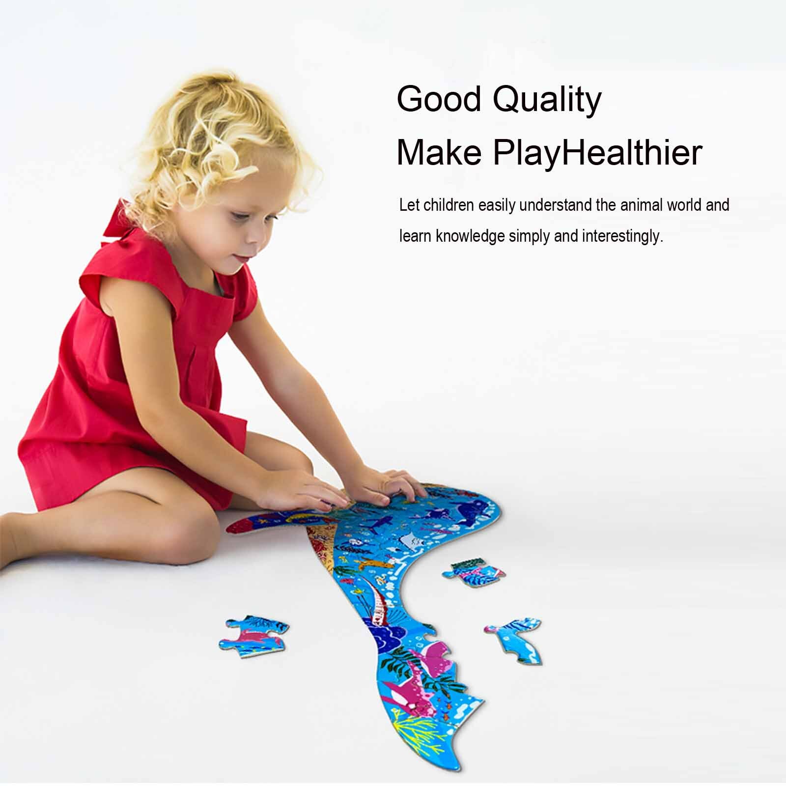 Puzzel Unieke Vorm Stukken Dier Vormige Cadeau Voor Volwassenen En Kinderen Puzzels 50 Stuks Pre-School Magination Intellectuele Educatief