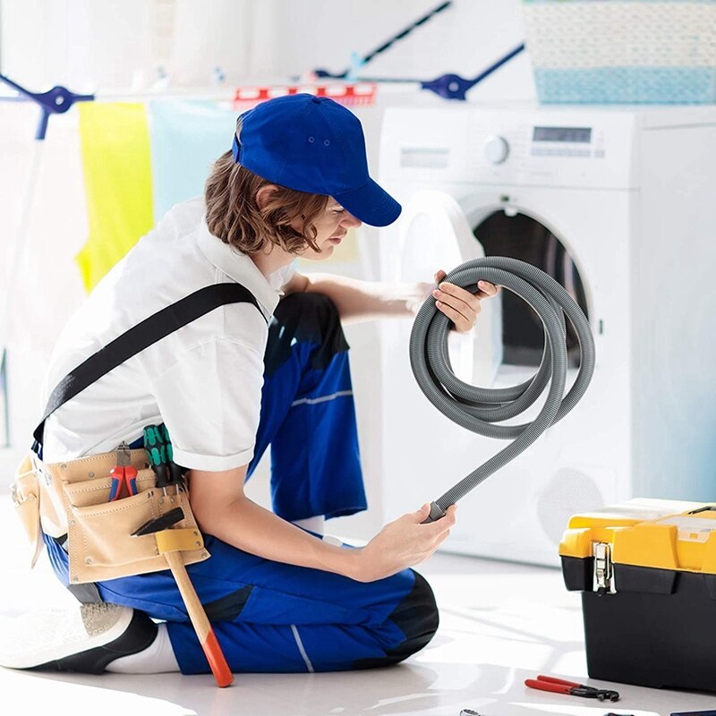 Washing Machine Drain Hose 10 Ft Flexible Dishwasher Drain Hose Extension Kits Corrugated Washer Discharge Hose