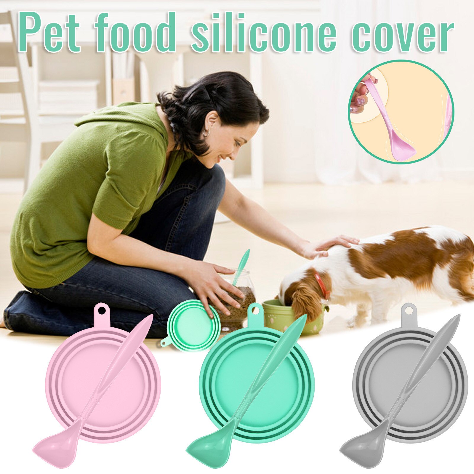 30 # Blik Hond Deksel Vers Houden Siliconen Deksel Blik Herbruikbare Pet Voedsel Kan Cover Silicone Honden Katten Opslag tin Cap Seal Cover