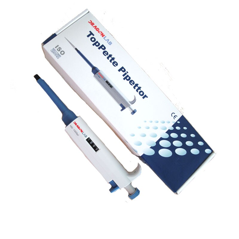 20-200ul single channel pipet handmatige verstelbare micropipet toppette pipettor, pipet voor laboratorium gebruik, transferpettor,