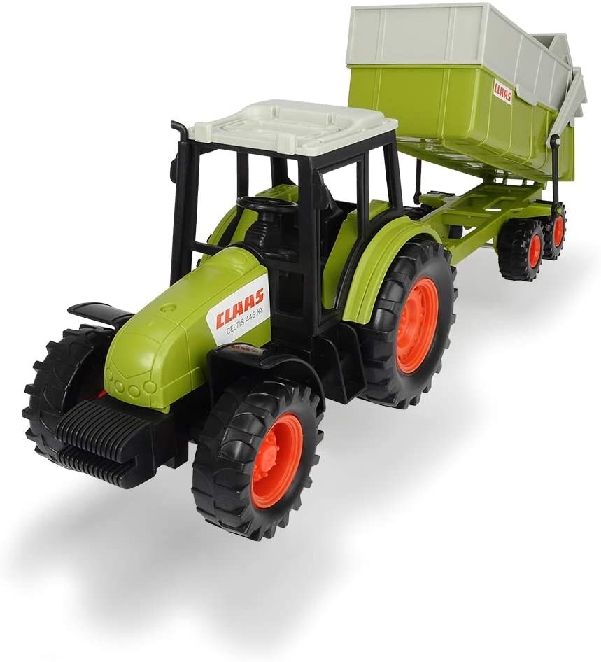 Tractor En Claas Met Trailer Cm 36 Dickie