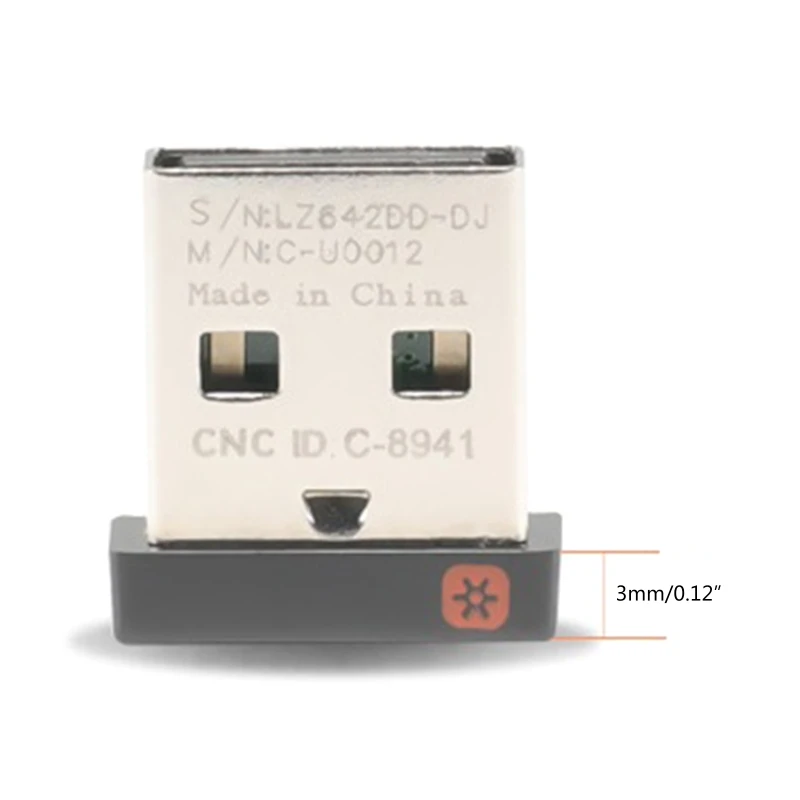 6 Channel Wireless Dongle USB Receiver Adapter For Logitech Unifying Mouse MK365 M905 M510 Keyboard K800 K750 K520