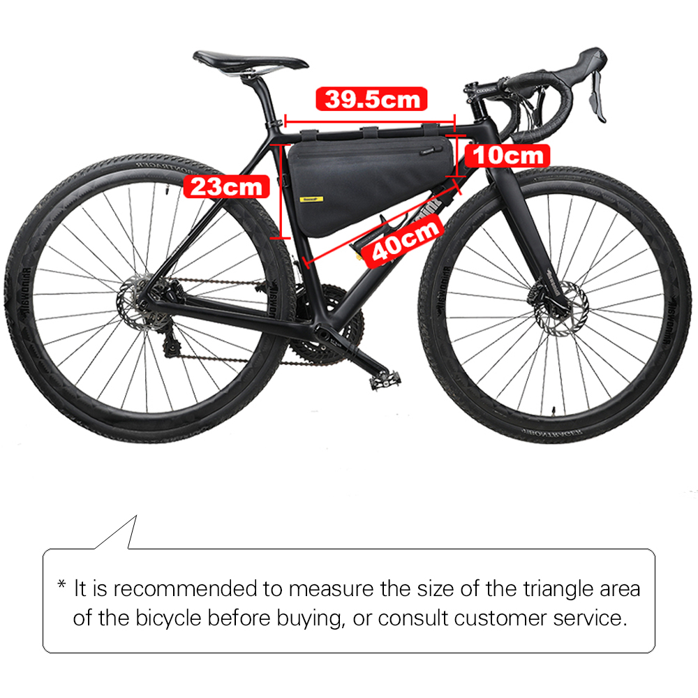 Rhinowalk Fiets Frame Bag 4L Waterdichte Grote Capaciteit Driehoek Tas Fietsframe Tube Bag Fietsen Tool Bag Bike Accessoire