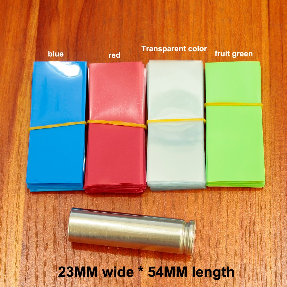 100 pz/lotto batteria al litio speciale PVC termorestringente manica 14500 batteria pacchetto pelle isolante manica film termoretraibile