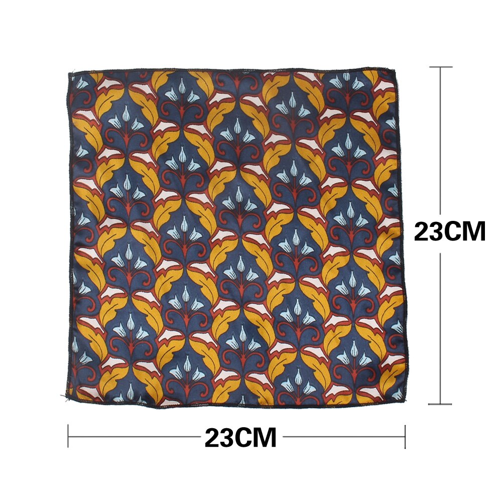 Pochette carrée de fleurs pour hommes femmes | Costume de mouchoirs en mousseline de soie imprimés Hanky pour hommes mouchoirs carrés serviettes foulards pour dames