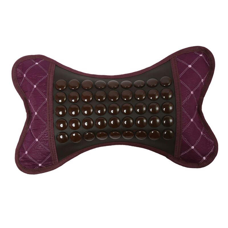 Almohada de masaje de Jade con calefacción eléctrica, terapia infrarroja lejana magnética de turmalina con piedra de germanio, masajeador Cervical calentado: 3