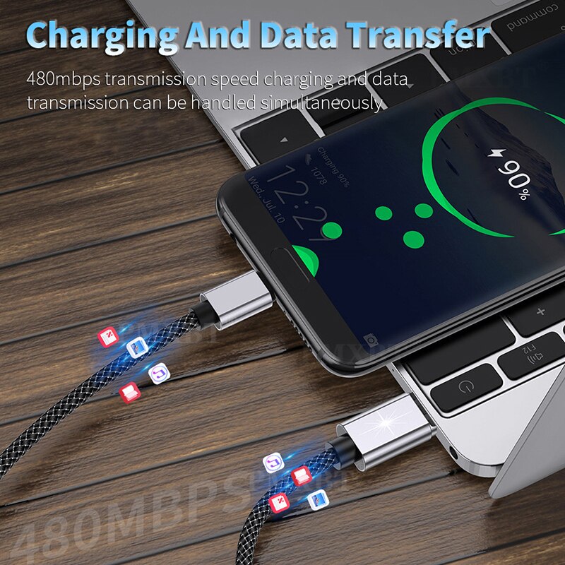 Magnetische USB Typ C PD Kabel Doppel USBC Männlichen Zu Männlichen 5A 100W Super Schnelle Ladung Für Macbook ipad Profi Huawei Typ-C zu USB-C Schnur