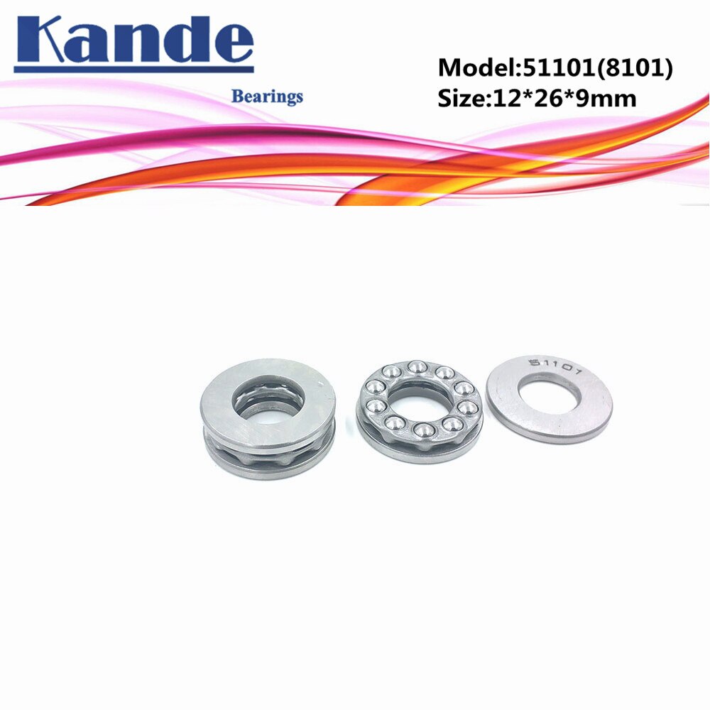 51101 8101 4 Pcs 12X26X9 Lager ABEC-1 Platte Duwkogellager 51101 12X26X9 Mm Axiale Druklager 8101 Kande Lagers