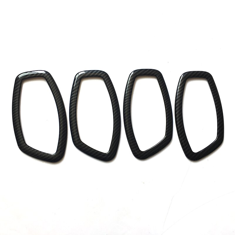 Til renault clio iv clio 4 abs kulfiber front læselampe lampeskærm panel cover trim bil styling tilbehør: Indre dørskål