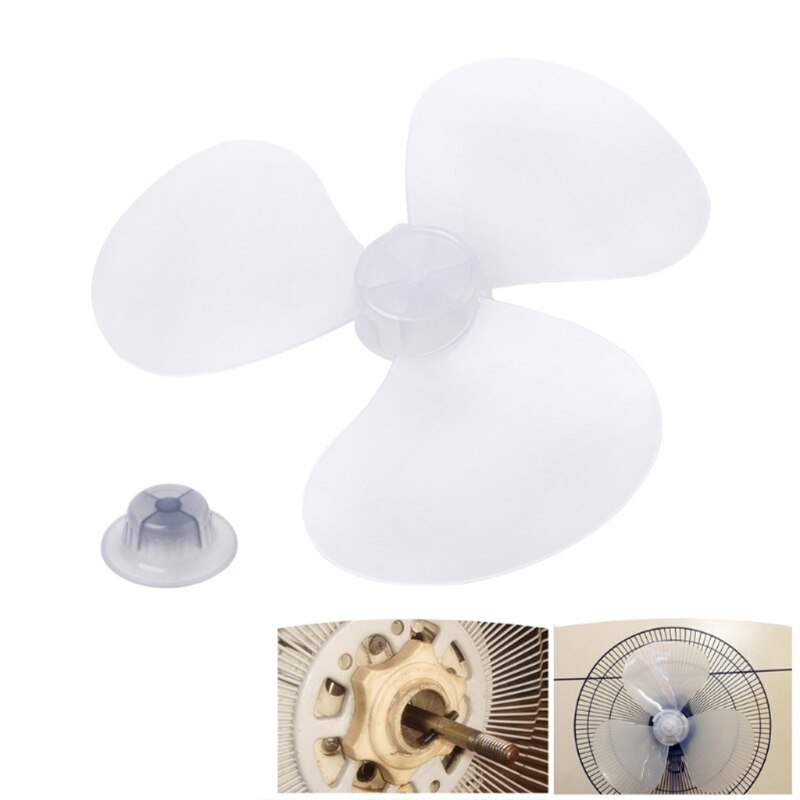 3 Leaves Clear Plastic Fan Blade Replacement for 12 Inch Pedestal Fan Stand Fan Table Fan Accessories