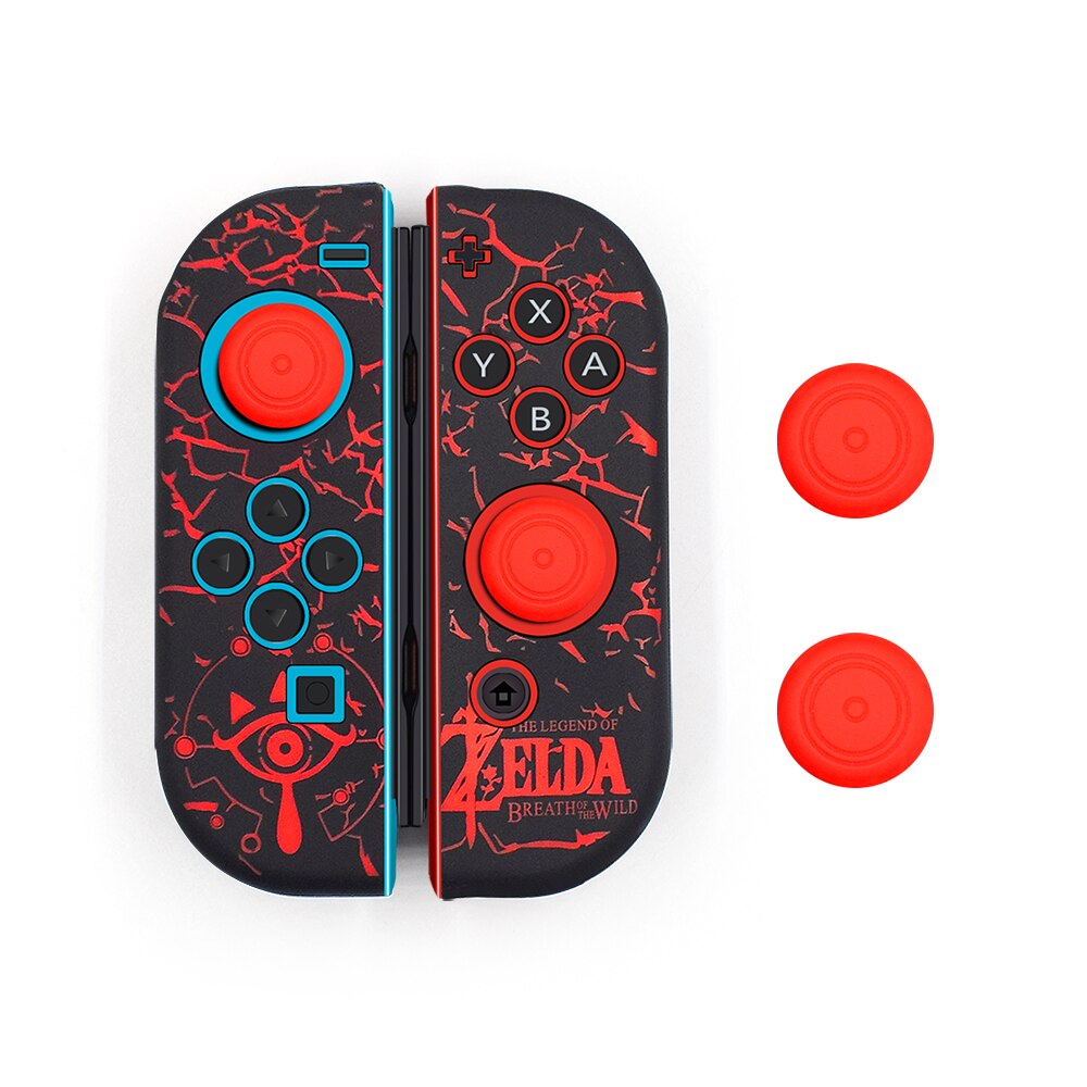 For Nintend Switch NS NX Joy-Con Soft Silicone Protective Skin Case +Grip Joystick Caps For Switch Joy Con Controller Cover: E