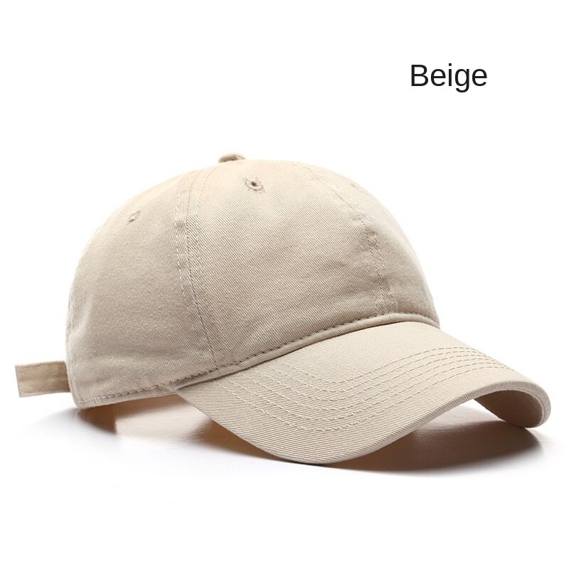SLECKTON Neue Baumwolle Baseball Cap für Männer und Frauen Hysterese Hut Solide Papa Hut Gewaschen Einstellbar unisex: Beige