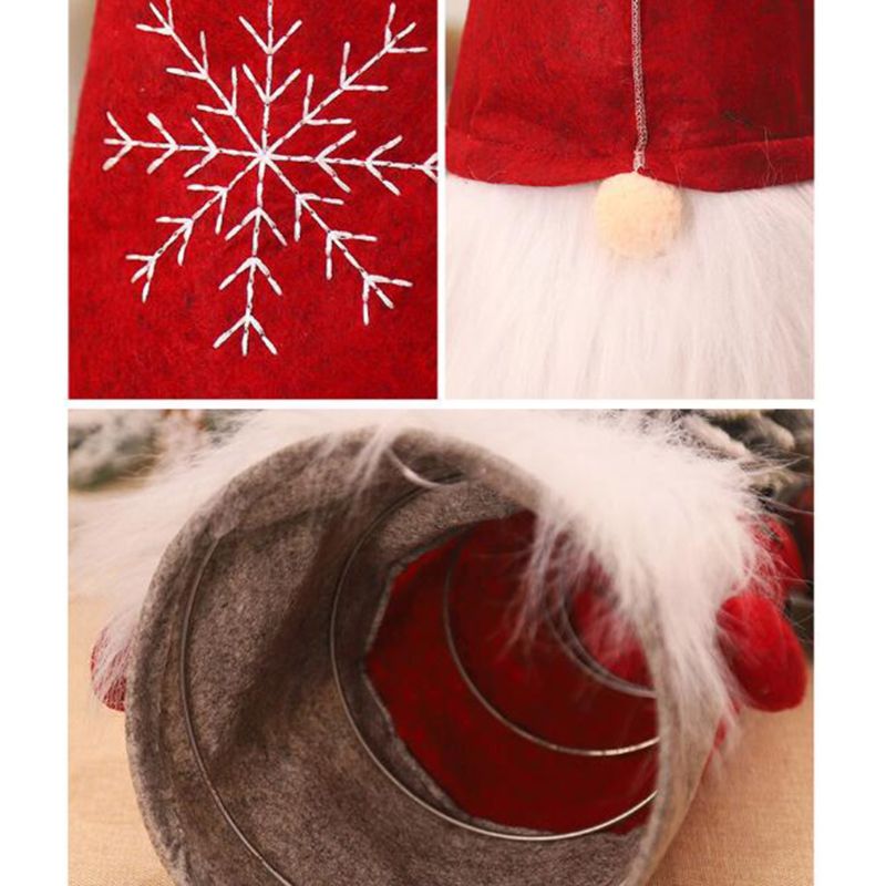 2 Stuks Kerstboom Topper Zweedse Gnome Santa Ornament Home Decoraties Q39B