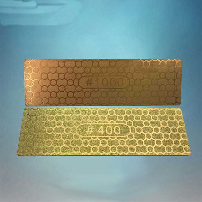 Diamond Sharpener Stone Double-sided Kitchen Outdoor Knife Sharpener Grinding Tools Honeycomb Titanium-plated Whetstone