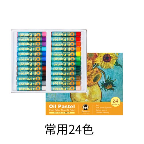 26/36 farve maleri olie pastel graffiti blød pastel maleri pen kunstner skole papirvarer farvekridt sæt kunst forsyninger: Normale 24 farver