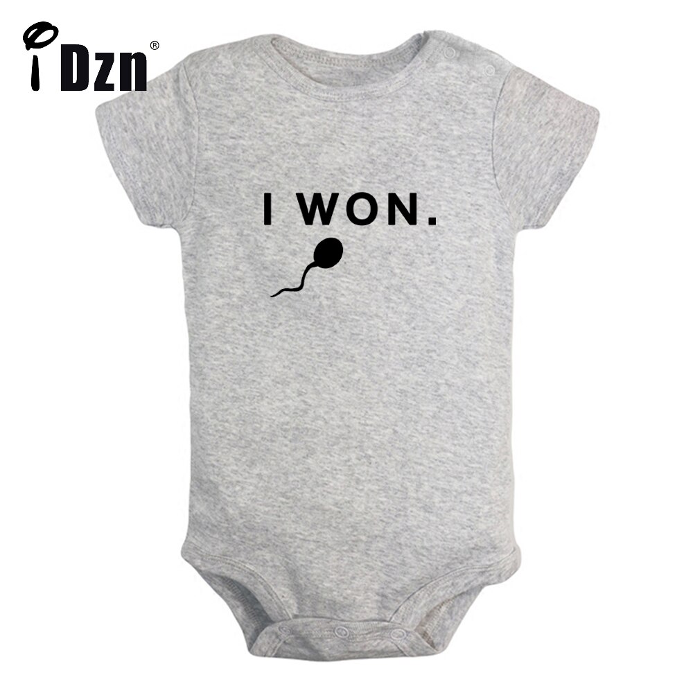 Ich Behälter schwimmmeisterin, süßer babybody, ich habe das rennen gewonnen, lustige bedruckte kleidung, Baby-jungen-strampler #39 Baby-kurzarm-Gesamt: Baby  gd8141 / 0-6m