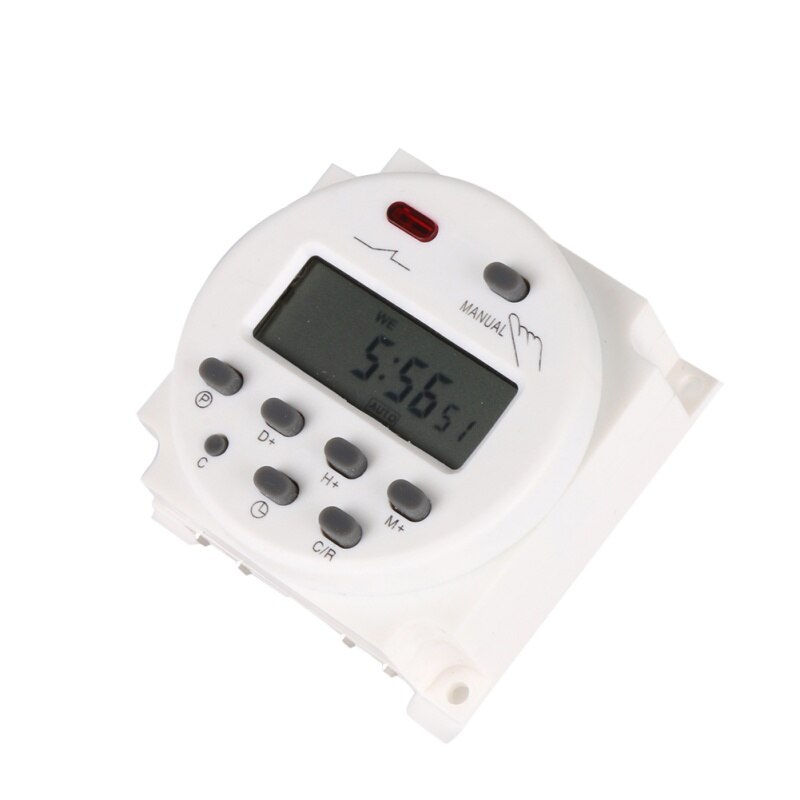 DC 12V/220V Digital LCD Power Timer weekly 7days Programmable Time Switch Relay 8A TO 16A TIMER 10A mini