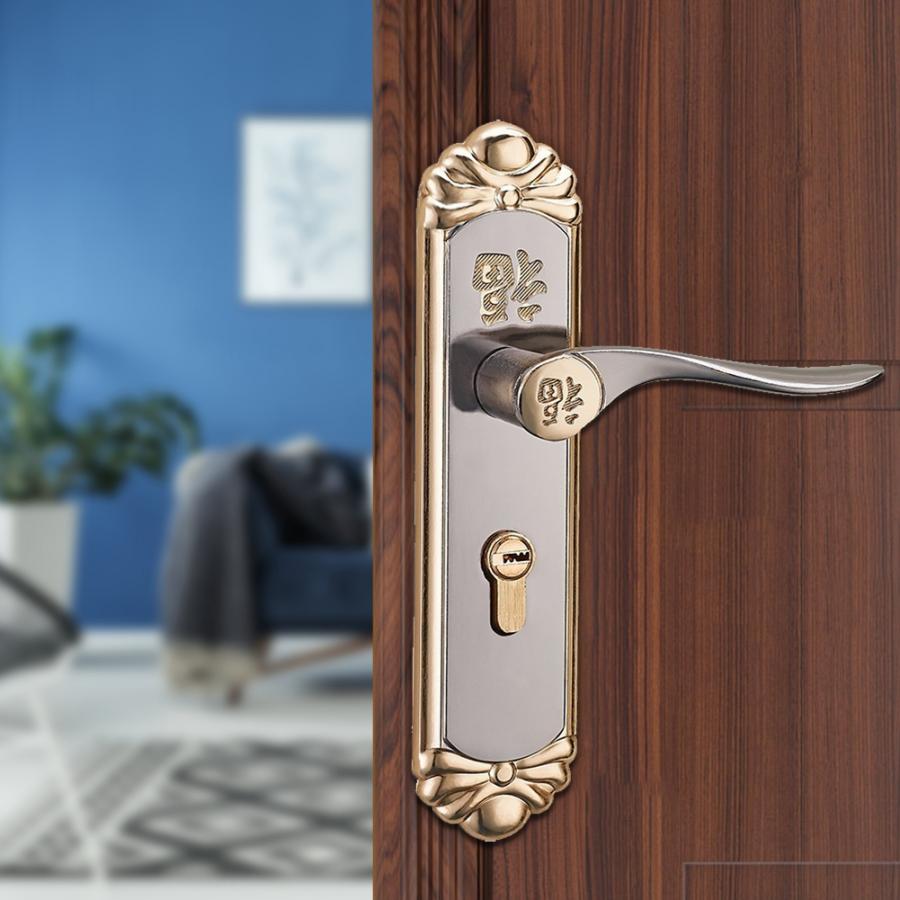 Handle Lock serrure de porte European Durable Indoor Handle Door Lock Cylinder With Keys deurklink