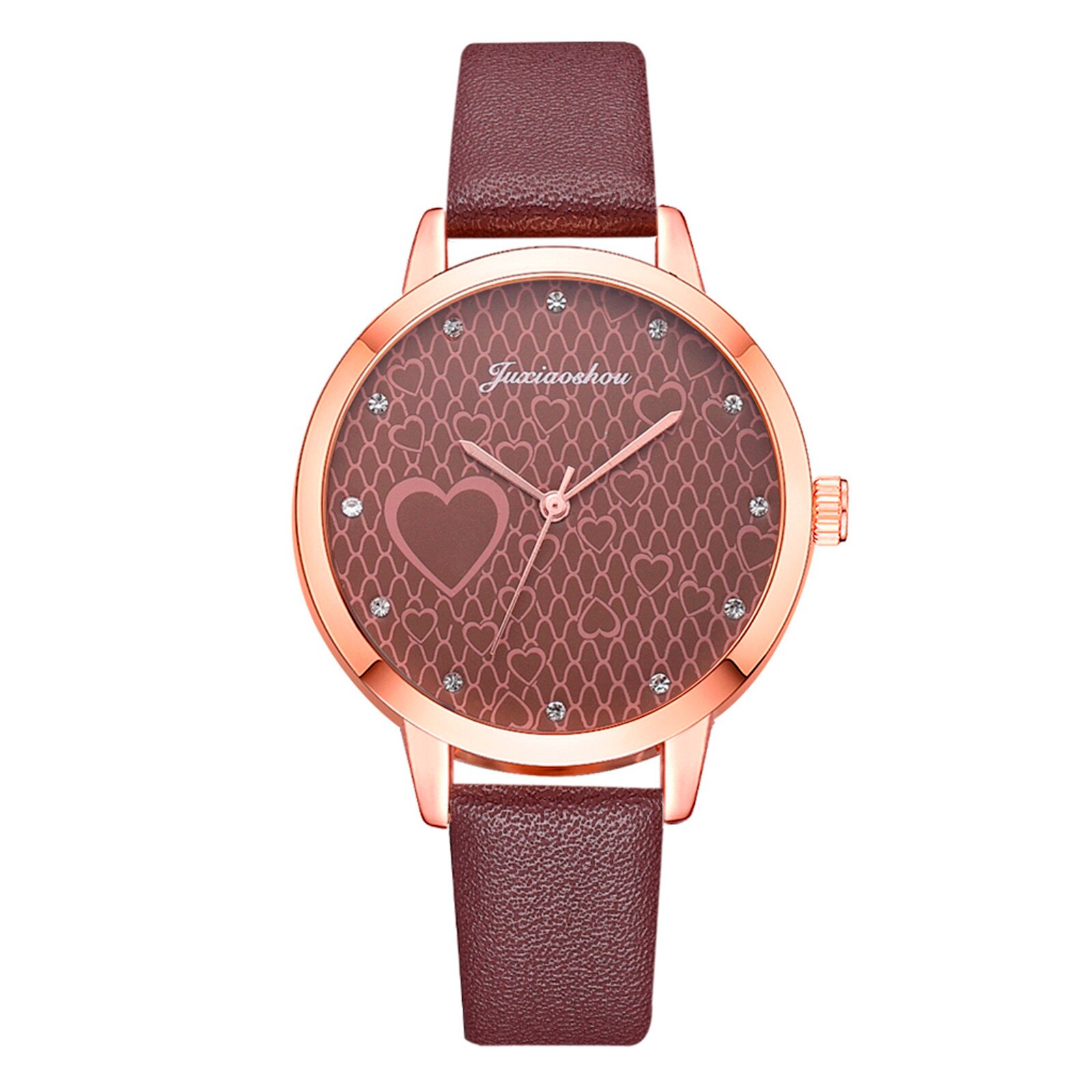 Luxe Horloges Voor Vrouwen Klok Vrouwen Quartz Plastic Lederen Band Analoge Vrouwelijke Horloge Horloge Vrouw Mode: B