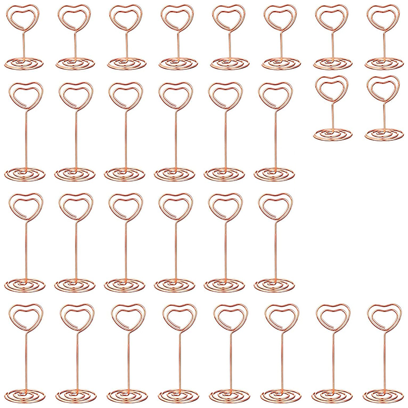 Plaats Kaarthouder 50 stks Metalen Draden Fotokaart Foto Memo Papier Note Display Clip Houders Note Memo Houder (Note Vorm Plaats Kaarthouder 50 stks Metalen Draden Fotokaart Foto Memo Papier Note Display Clip Houders Note Memo Houder (Note Vorm