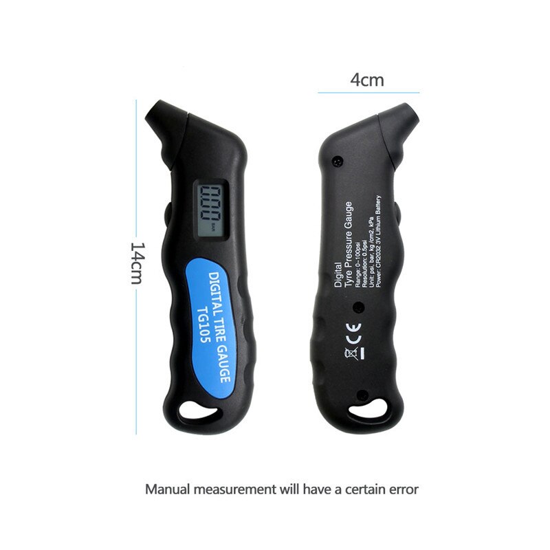 Digital Car Tire Tyre Air Pressure Gauge Meter LCD Display Manometer Barometers Tester for Car Truck Motorcycle Bike Test