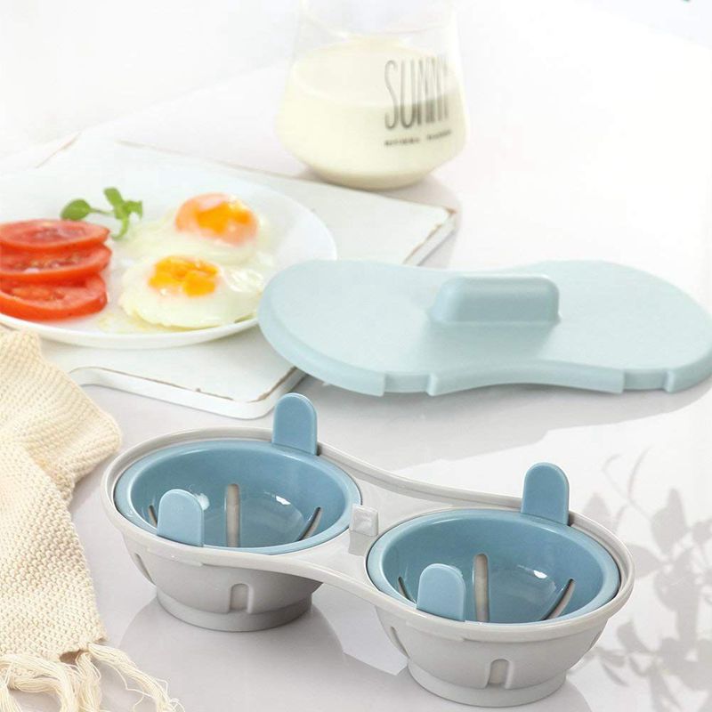 Magnetron Ei Stroper Kookgerei Dubbele Cup Dual Cave Hoge Capaciteit Eierkoker Ultimate Collection Ei Pocheren Cups Micr