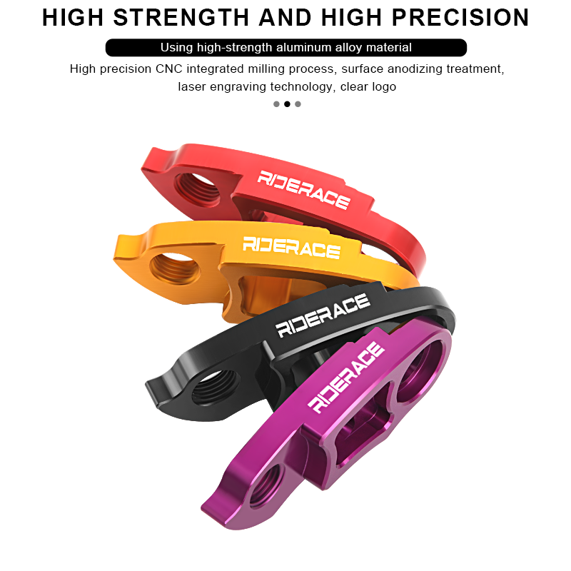 RIDERACE-extensión de suspensión de cambio trasero de bicicleta, aleación de aluminio, marco de bicicleta de montaña y carretera, adaptador convertidor extensor de gancho trasero