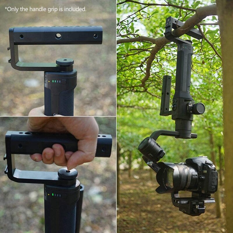 -Camera Shoe Top Handvat Met 1/4Inch 3/8Inch Draad Universele Video Stabilizer
