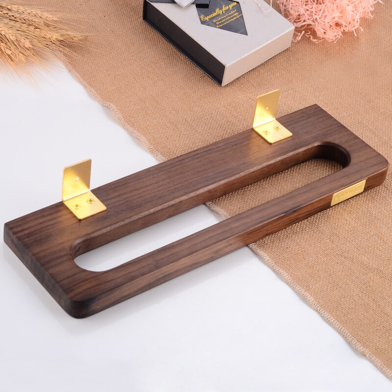Bad Handtuch Ring Halter Messing Holz Handtuch Rack Hängen Halter Wand Montiert Wc Handtuch Halter Bar Hotel Bad Zubehör