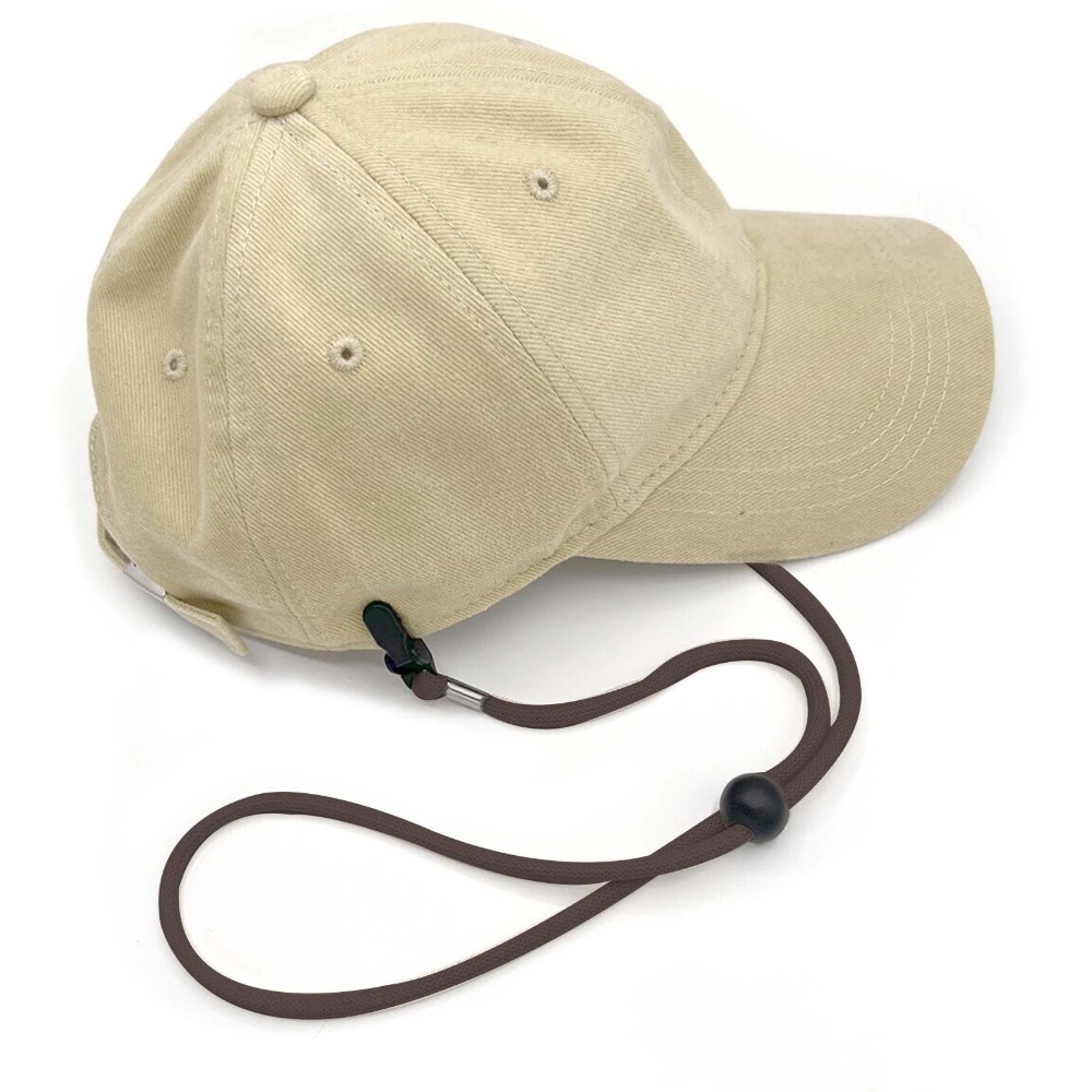 Sombrero elástico de retenedor, cuerda de barbilla, cuerda para montar en bote, Clips de correa para sombrero a prueba de viento, cuerda anticaída, cordón para máscara de viento