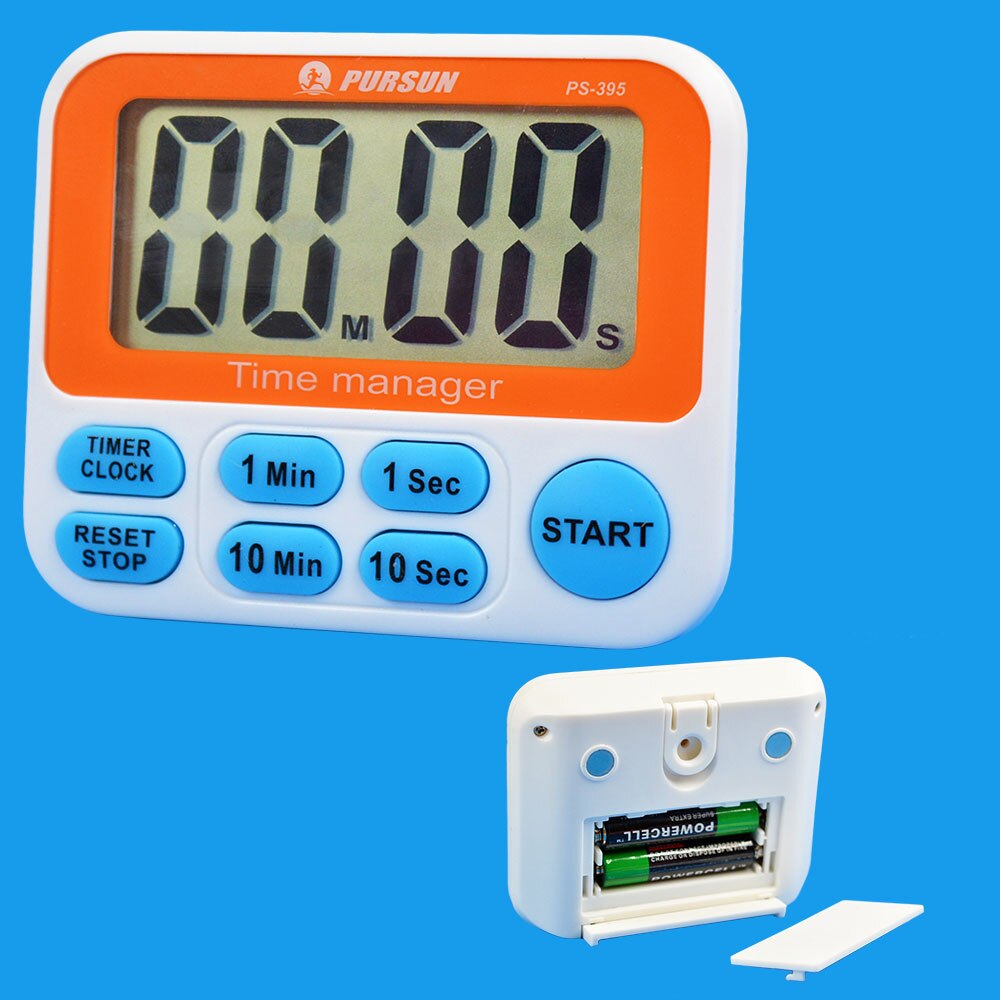 LCD Digital Kitchen Cooking Timer Count Down Up Countdown&up Timers Loud Alarm Clock or Timer Mode