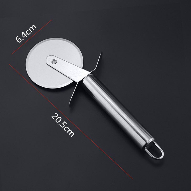 4 Patronen Dubbele Roller Pizza Mes Cutter Rvs Pizza Cutter Gebak Pasta Deeg Crimper Keuken Pizza Gereedschap: A
