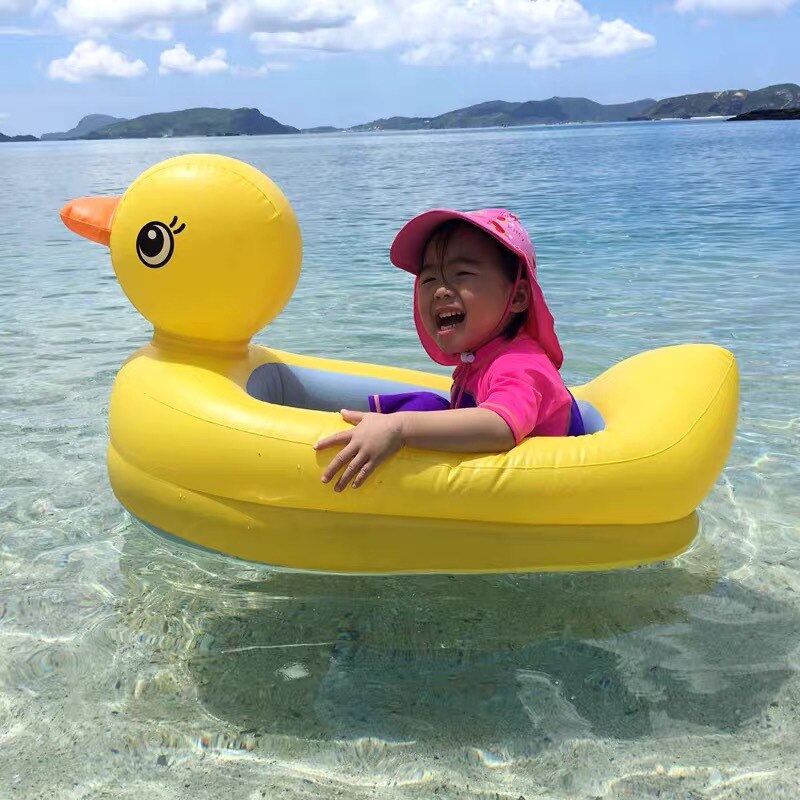 Bañera inflable de patos para bebés, bañera de ducha para el hogar, bote de piscina, para niños, Parque Acuático infantil, fila flotante, asientos de playa para niños