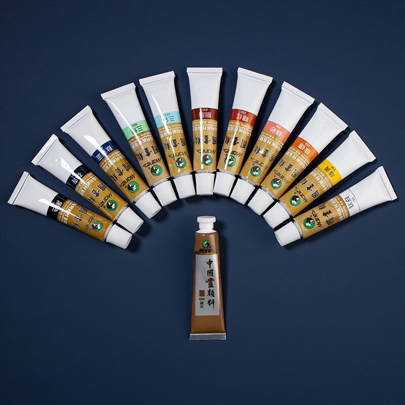 Marie&#39;s Chinese Painting Pigment Color Tubes Watercolor Sets 5/12ML 12/24/36 Colors for Students, Beginners and Painting