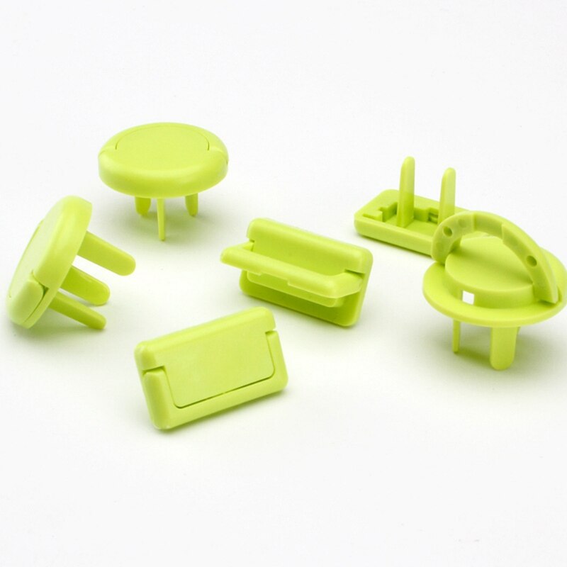 Elektrische Veiligheid Power Bescherming Socket Cover Grote 6-Pack Japanse Stijl Kind Baby Anti-Elektrische Schok Sockets2020