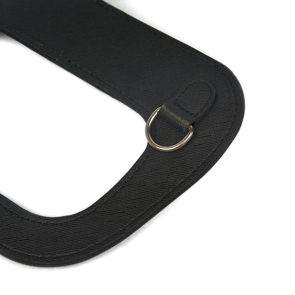 Novo obag oblongo falso couro lidar com prata metal d fivela soberba borda processo de pintura para o saco mini e o chique