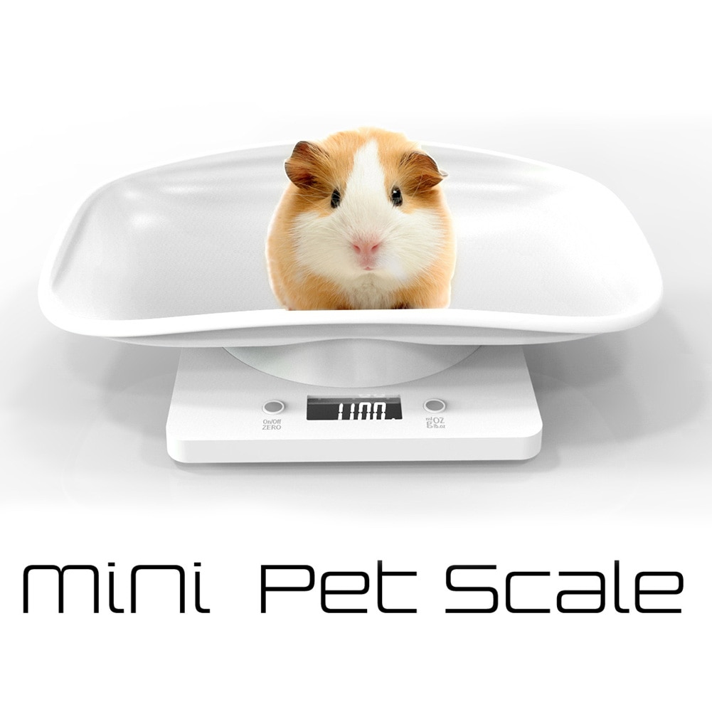 LCD Display Pet Scale High Accuracy 10KG Food Puppy Weighting Digital Mini Multi-unit Auto Off Dog Cat With Curving Platform